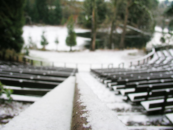 amphitheatre in the snow