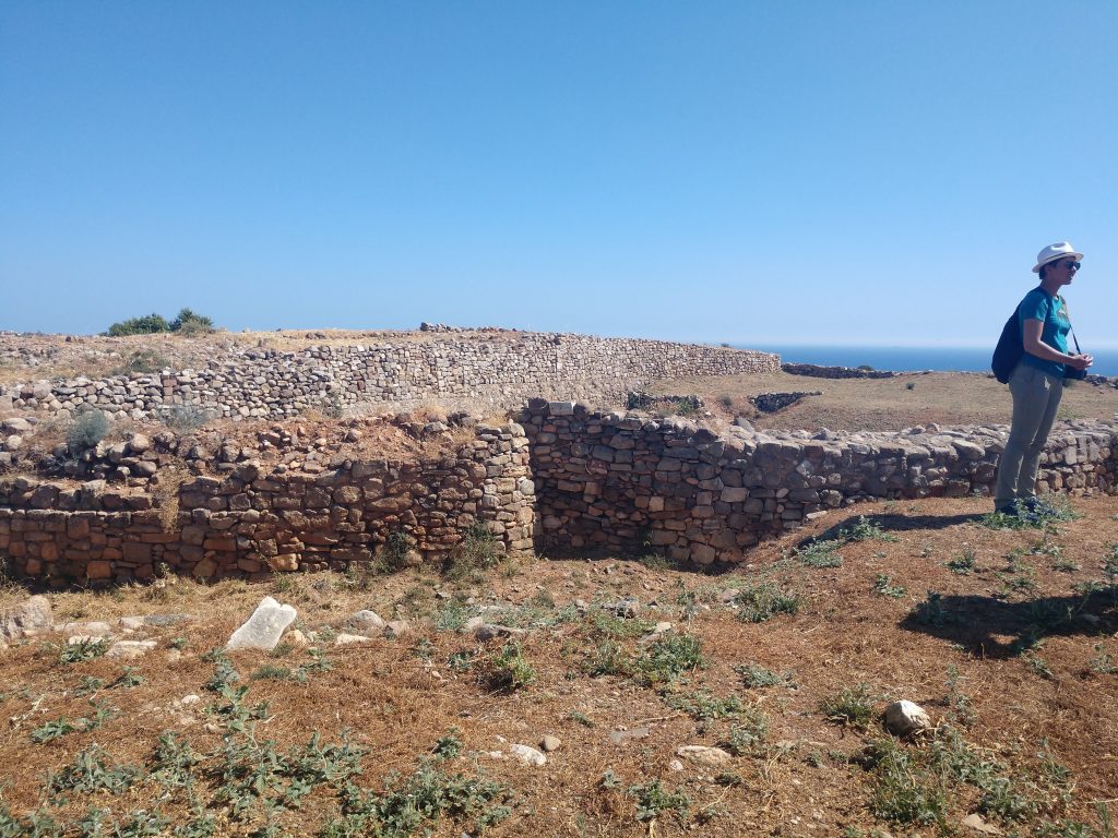 Large stones are the remains of a city gate