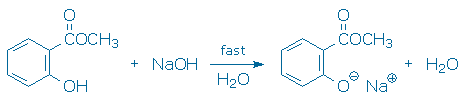 methyl salicylate + base