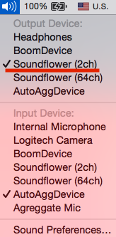 soundflower setup for mac quicktime player