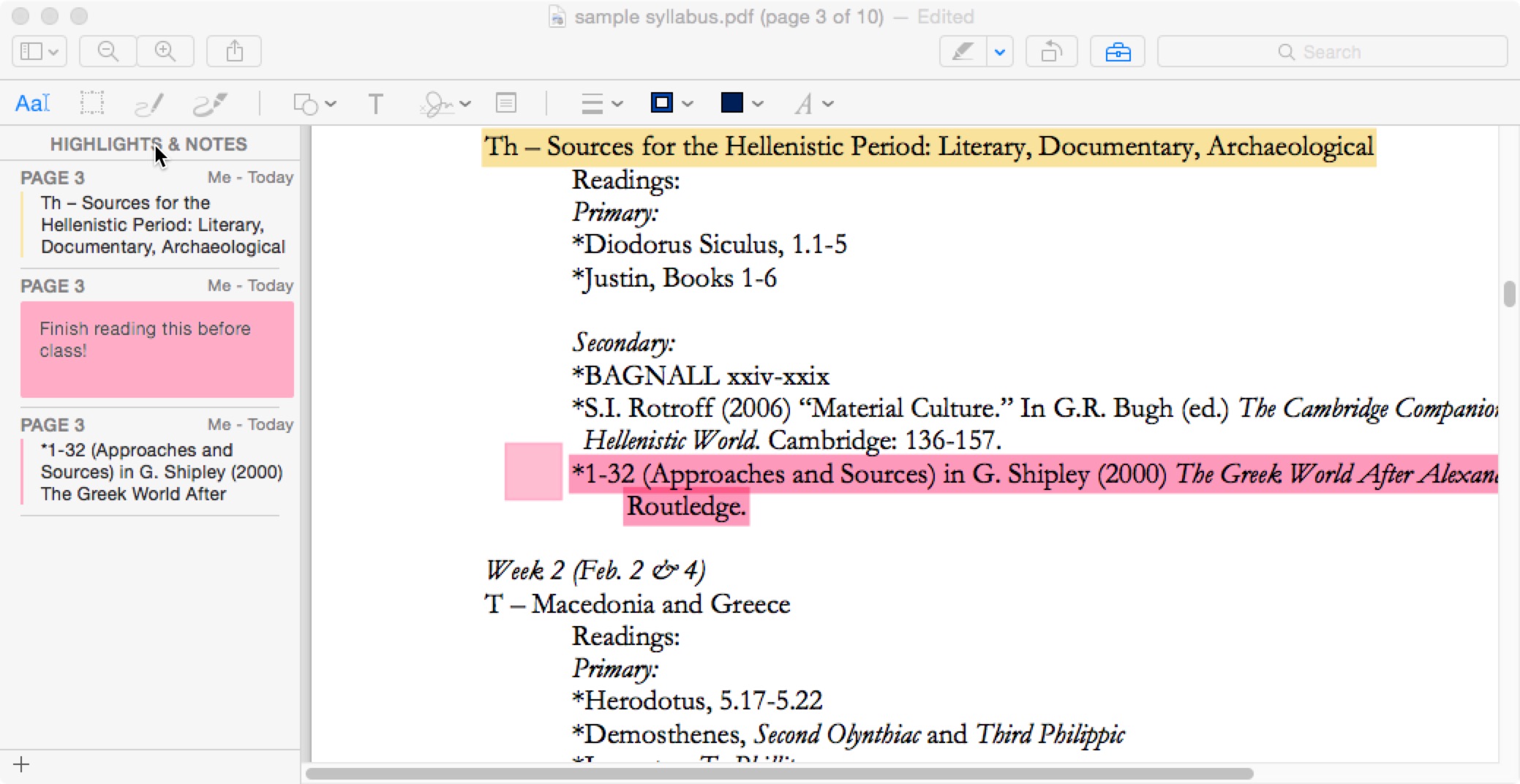 Annotating PDFs in Preview and Adobe Acrobat Reader  Teaching and