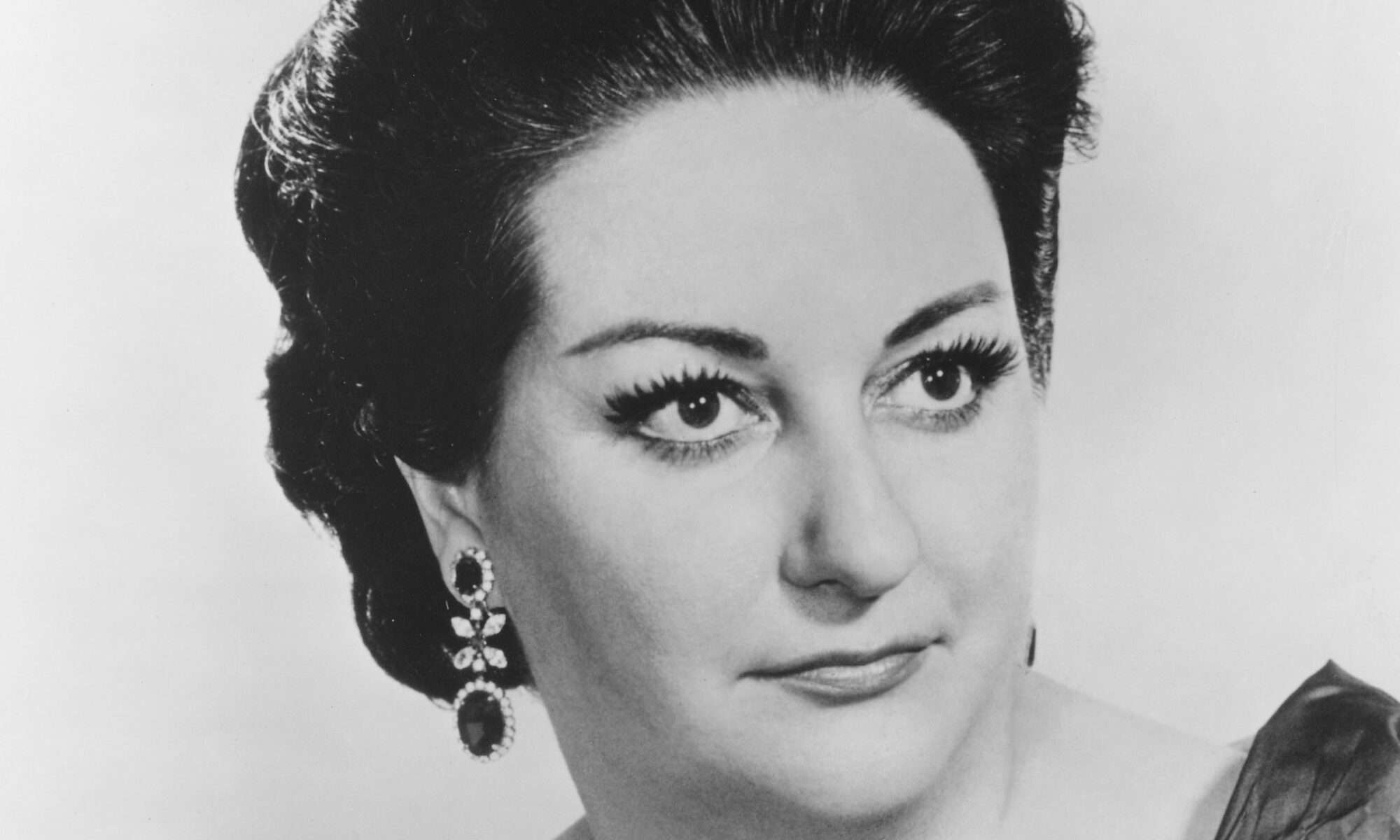 A black-and-white photograph of Montserrat Caballé, circa 1969.